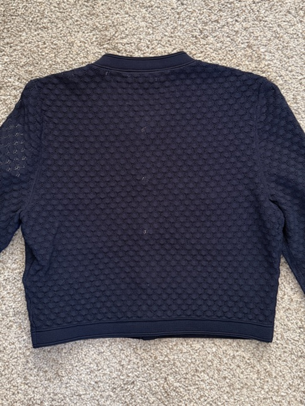NWT SANDRO Knit Cardigan Navy Sweater - Picture 8 of 8